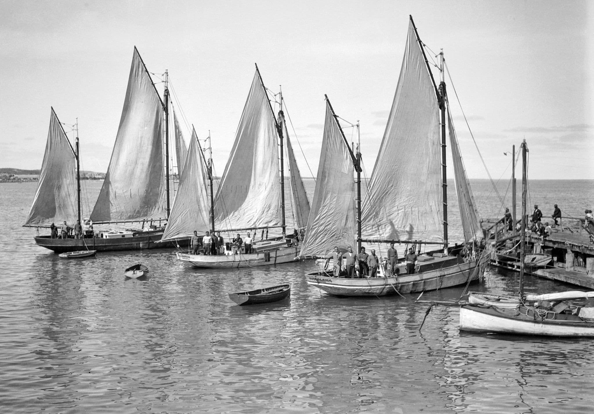 Umberto Maddalena First Boat Sails Up